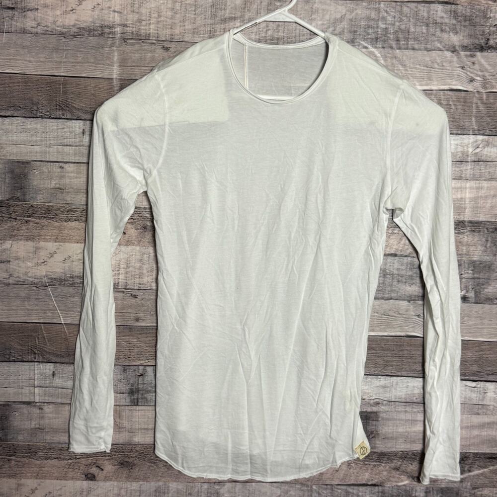 One Golden Thread Shirt Mens Small White Long Sleeve Raglan Crew Neck Soft